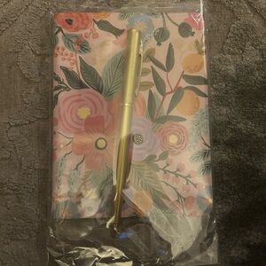 NEW Rifle Paper Co. Floral Notebook and Gold Pen